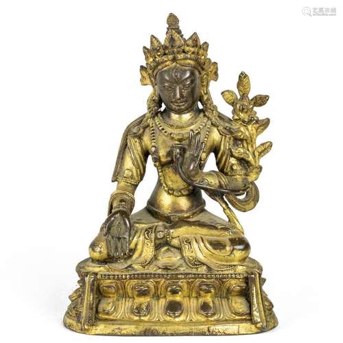 Sino-Tibetan gilt bronze of White Tara