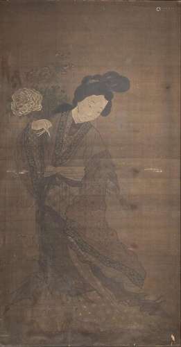 Attributed to Qiu Ying (1494-1552) - Figure