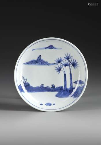 A CHINESE BLUE AND WHITE KOSOMETSUKE DISH, TIANQI PERIOD (16...