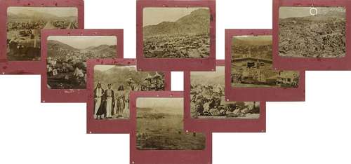 A COLLECTION OF EIGHT PHOTOGRAPHS DURING THE HAJJ,  EARLY 20...