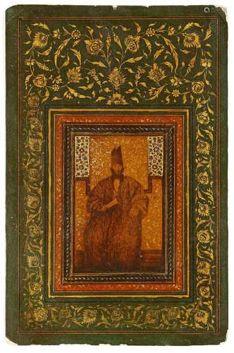 A PORTRAIT OF MIRZA SAID KHAN ANSARI,  PERSIA, QAJAR, SECOND...