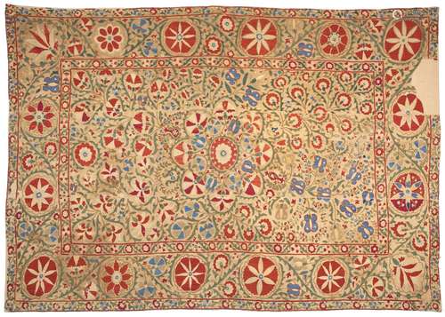 A SUZANI, BUKHARA, FIRST HALF 19TH CENTURY