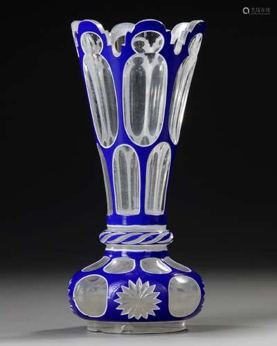 A BOHEMIAN VASE, 19TH CENTURY