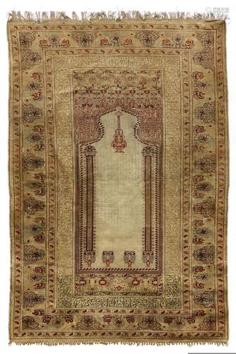 A PANDERMA PRAYER RUG, TURKEY, 19TH CENTURY