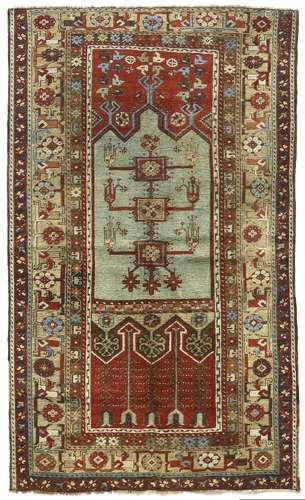 A LADIK PRAYER RUG, ANATOLIA, LATE 19TH CENTURY