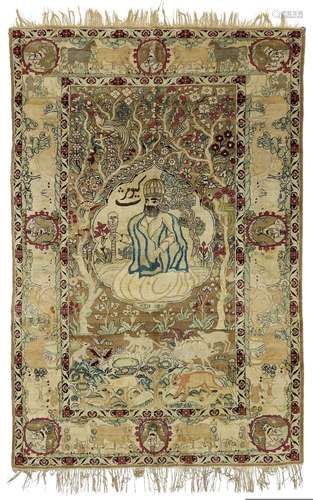 A KIRMAN RAWR RUG, PERSIA, LATE 19TH CENTURY