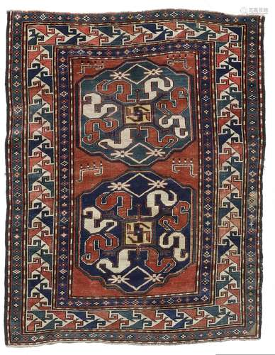 A CAUCASIAN WOLKENBAND KAZAK, 19TH CENTURY