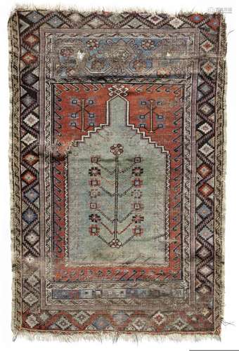 A MUDYUR PRAYER RUG, ANATOLIA, LATE 19TH CENTURY