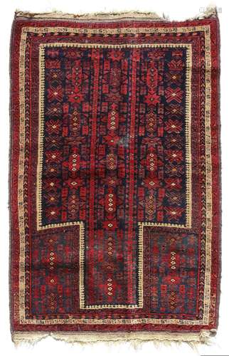 A BELUSH PRAYER RUG, AFGHANISTAN, 1930