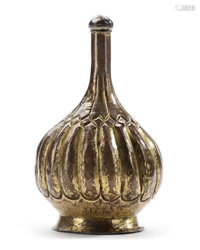 AN OTTOMAN GILT-COPPER (TOMBAK) VASE, TURKEY, 18TH CENTURY