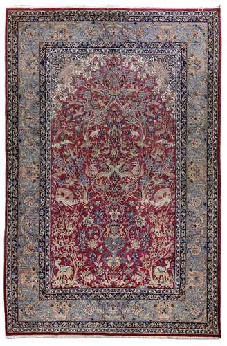 AN ISFAHAN PRAYER RUG, PERSIA, 1930