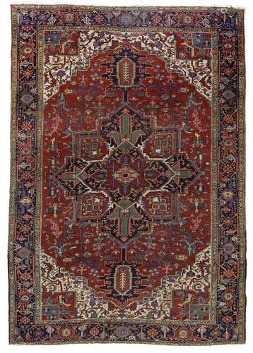 A HERIZ CARPET, PERSIA, 1900