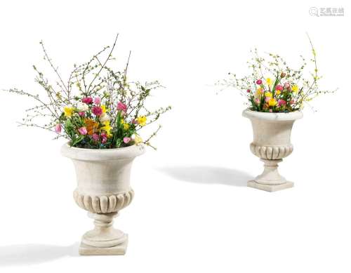 Pair of large garden vases