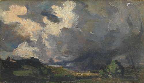 Samuel John Peploe RSA (British, 1871-1935) Comrie landscape...