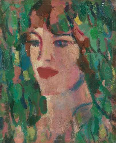 【AR】John Duncan Fergusson RBA (British, 1874-1961) Portrait ...
