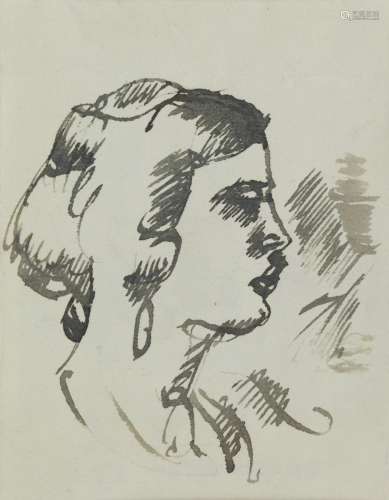 【AR】John Duncan Fergusson RBA (British, 1874-1961) Portrait ...