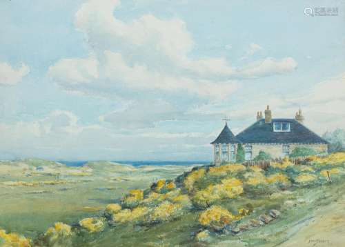 David West RSW (British, 1868-1936) The Lodge at Lossiemouth...