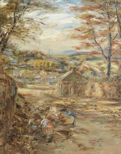William McTaggart RSA RSW (British, 1835-1910) Autumn Leaves...