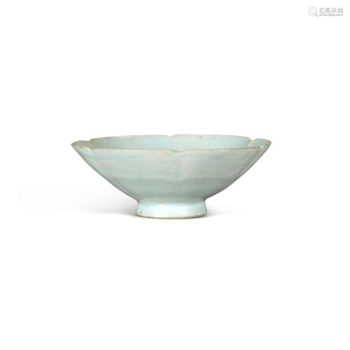 A small Qingbai foliate cup, Song dynasty