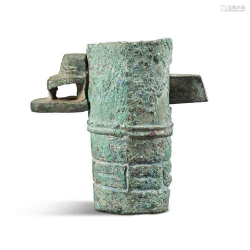An archaic bronze chariot fitting, Late Western Zhou dynasty