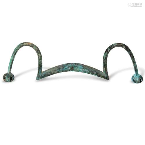 An archaic bronze yoke, Shang dynasty