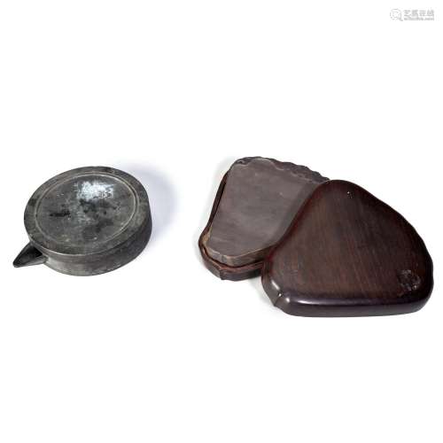 Two inkstones, Qing dynasty