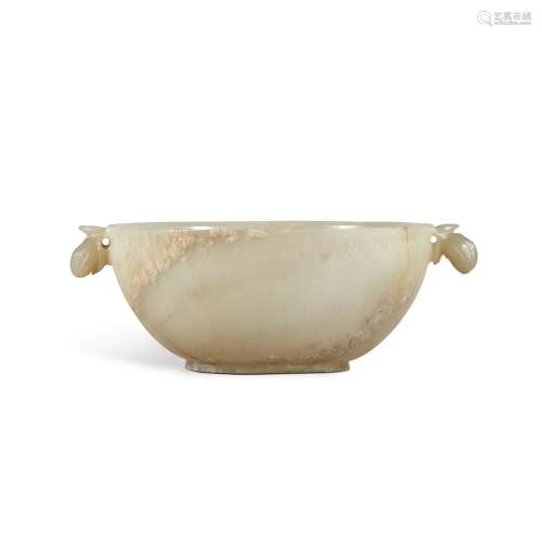 A Mughal-style celadon jade bowl, 19th / 20th century