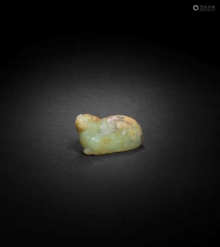 【Y】A YELLOW AND RUSSET JADE CARVING OF A LUDUAN Song Dynasty