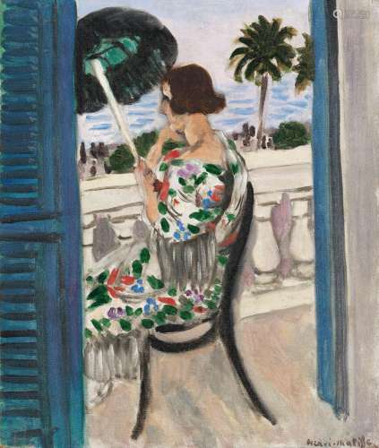 Henri Matisse<br />
Femme assise sur un balcon