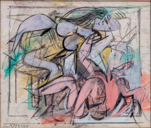 Willem de Kooning<br />
Two Figures