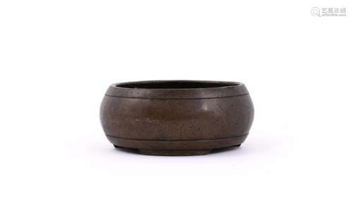 A Chinese bronze censer