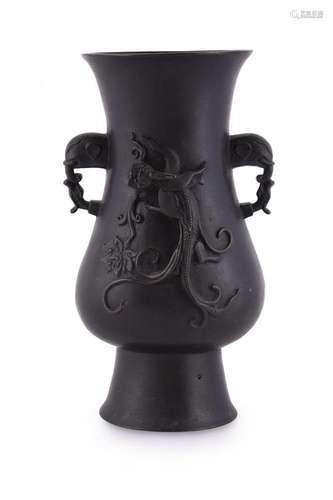 A Chinese bronze vase