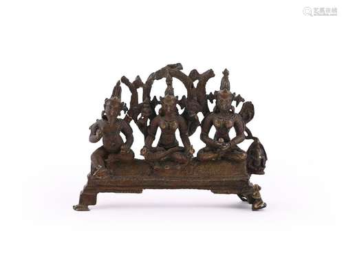 A Pala bronze group depicting Two Matrikas (Mother Goddesses...