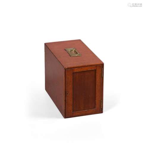 A Victorian mahogany \'Tsuba\' or collector\'s cabinet