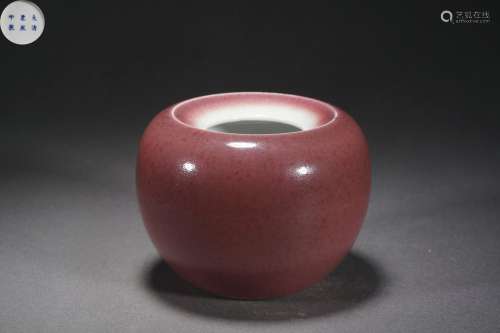 Red Glaze Water Coupe