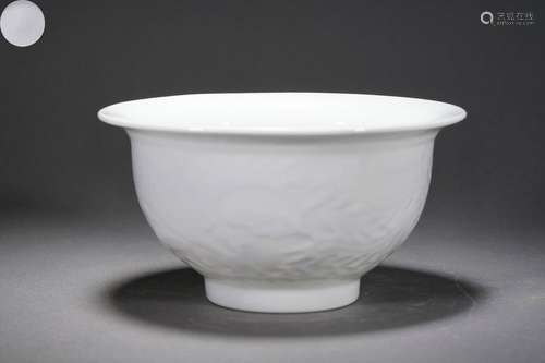 Incised White-glazed Bowl