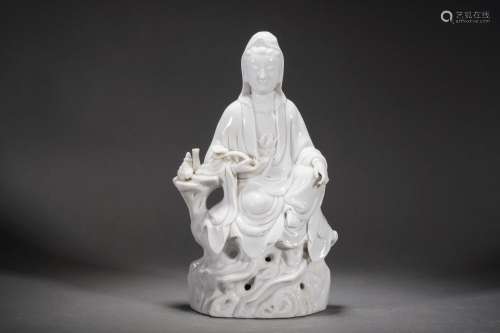White-glazed Statue of Guanyin
