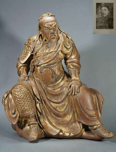 A Carved Aloeswood Guandi