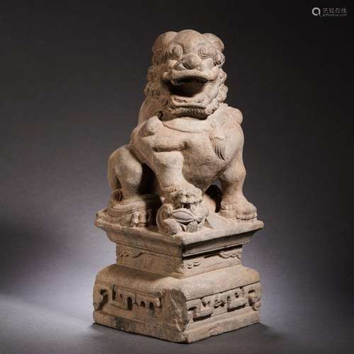 A Carved Stone Lion