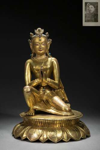 A Bronze-gilt Yogini