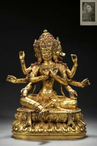 A Bronze-gilt Vajravarahi