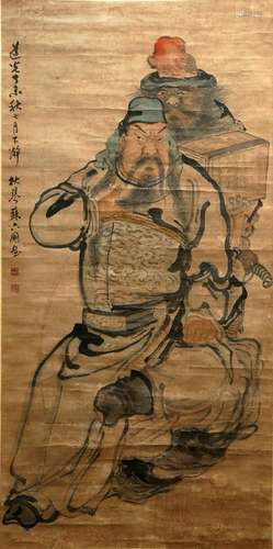 A Chinese Painting of Figural Story