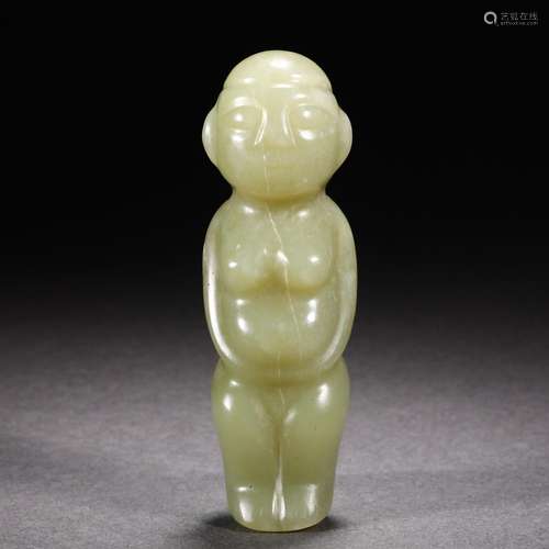 A Carved Jade Figure