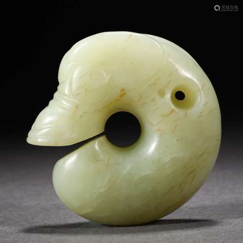 A Carved Jade Pig-dragon