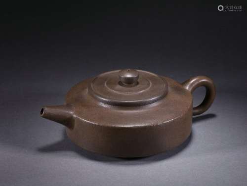A yixing glaze zisha teapot