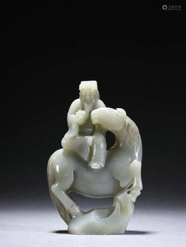 a carved jade figure