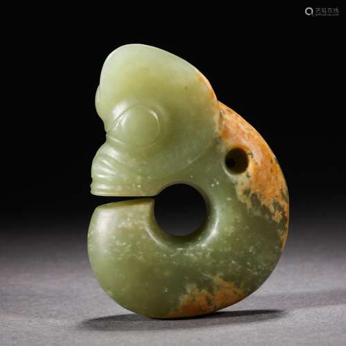 A Carved Jade Pig-dragon