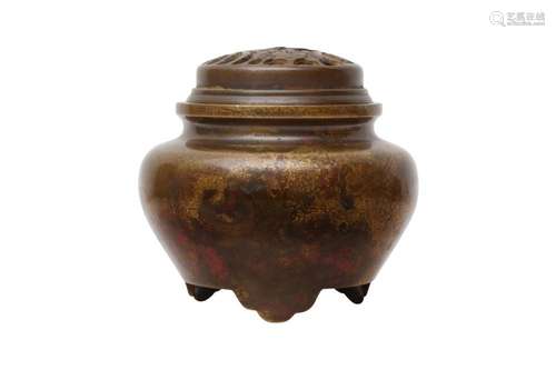 A JAPANESE BRONZE INCENSE BURNER