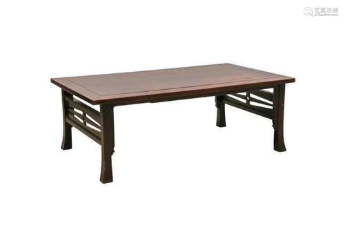 A JAPANESE WOOD LOW TABLE