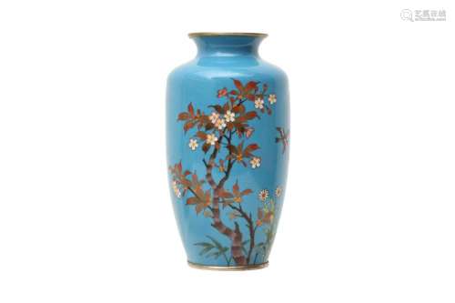 A JAPANESE CLOISONNÉ ENAMEL VASE